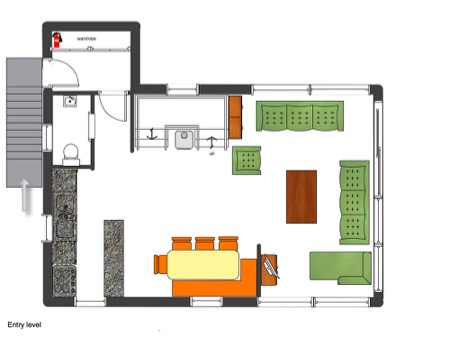 Plattegrond chalet La Piste